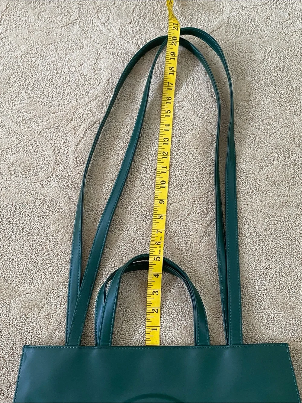Telfar Medium Shopping Bag Dark Olive Vegan Leather Tote Crossbody